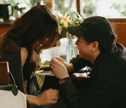 Made For: Alicia & Josh  –  Radiant Engagement Ring & Signature Signet Wedding Band