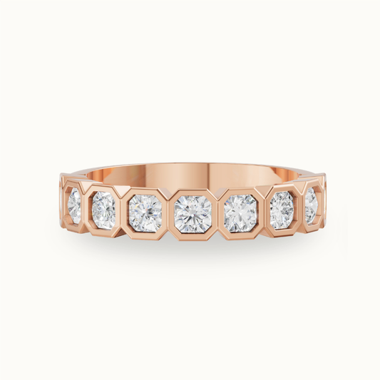 Asscher Half Eternity