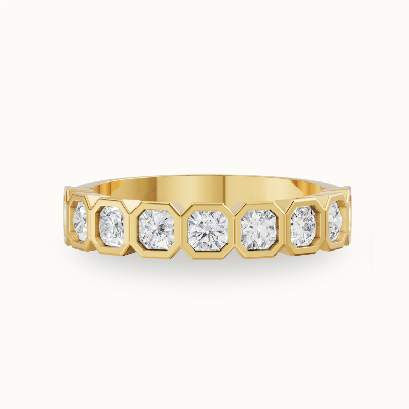 Asscher Half Eternity