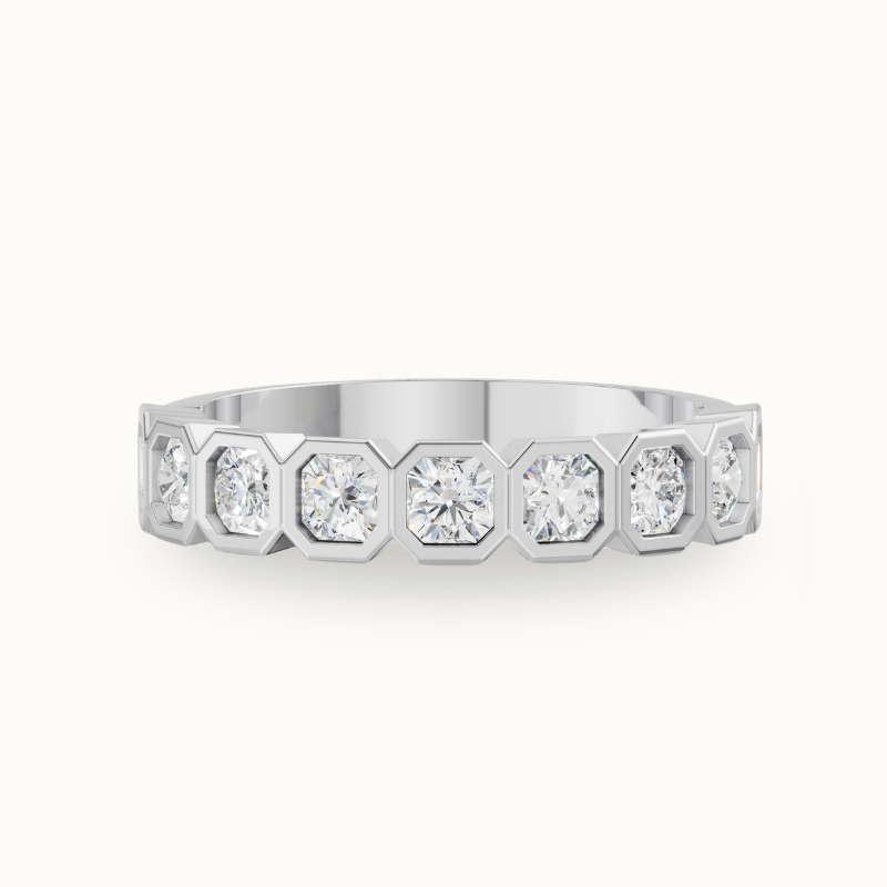 Asscher Half Eternity