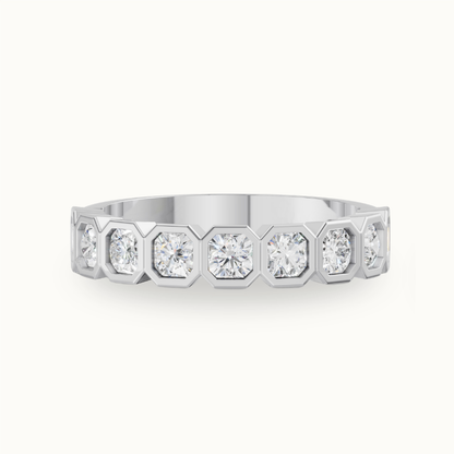 Asscher Half Eternity