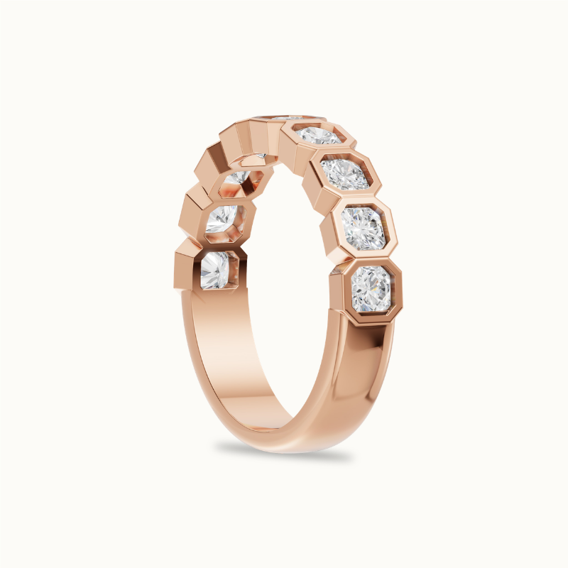 Asscher Half Eternity