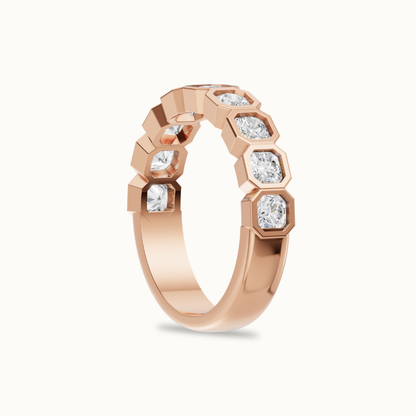 Asscher Half Eternity