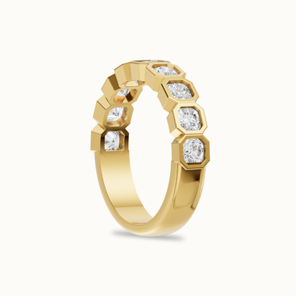 Asscher Half Eternity