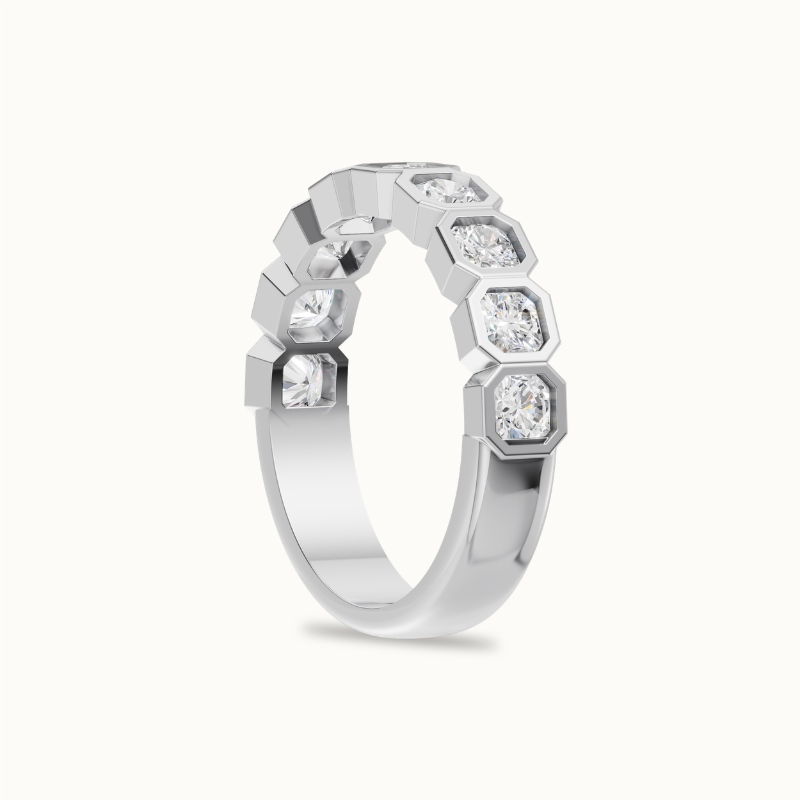 Asscher Half Eternity