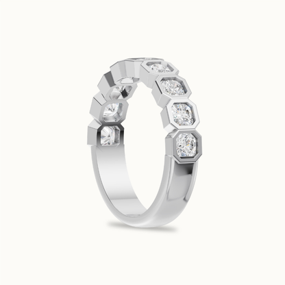 Asscher Half Eternity
