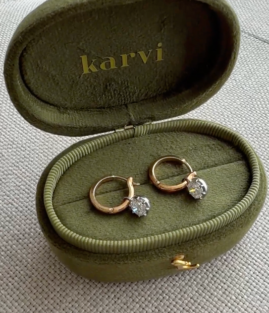 Round Buttonback Earrings