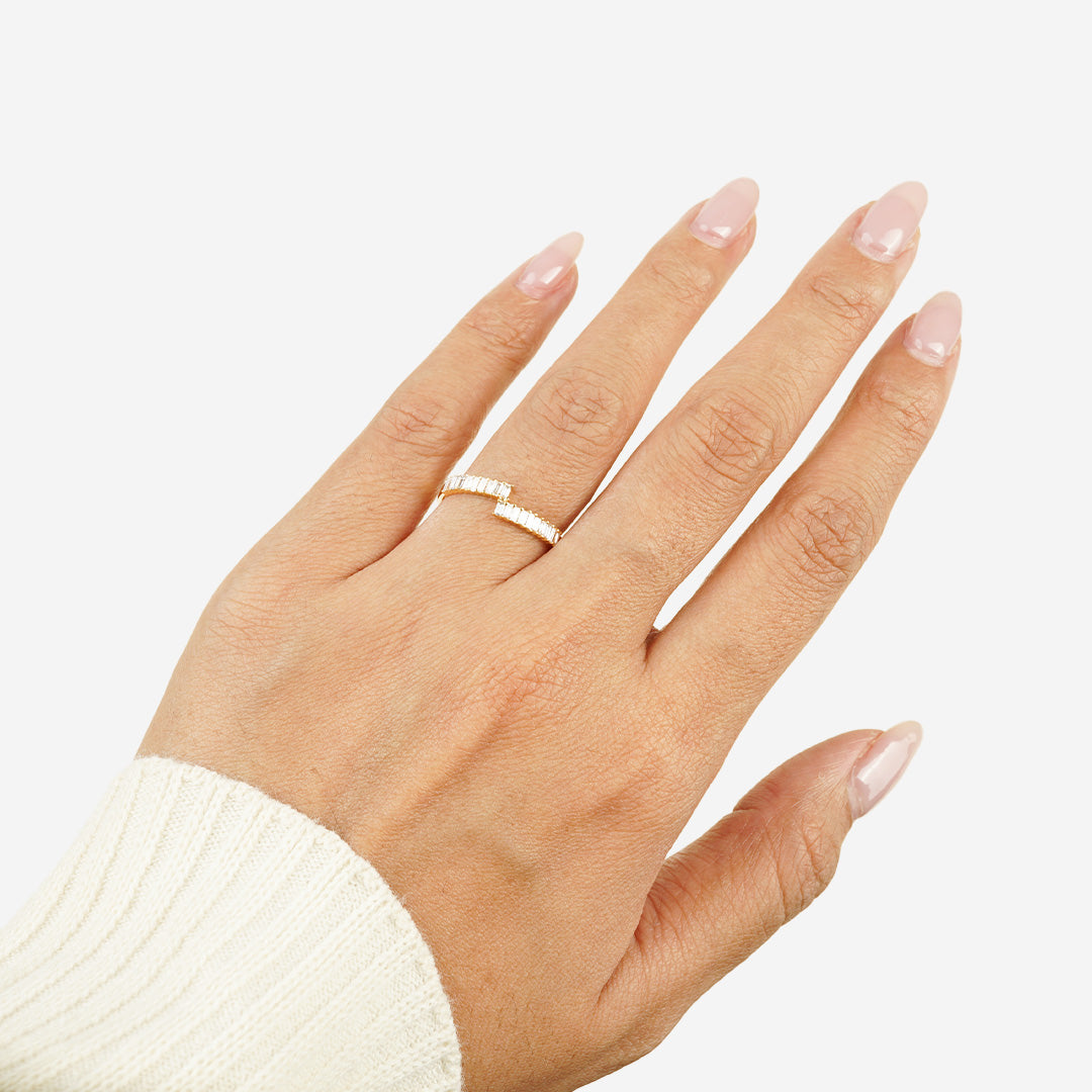 Split Baguette Ring
